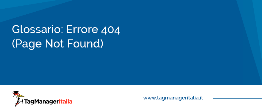 glossario errore 404 page not found