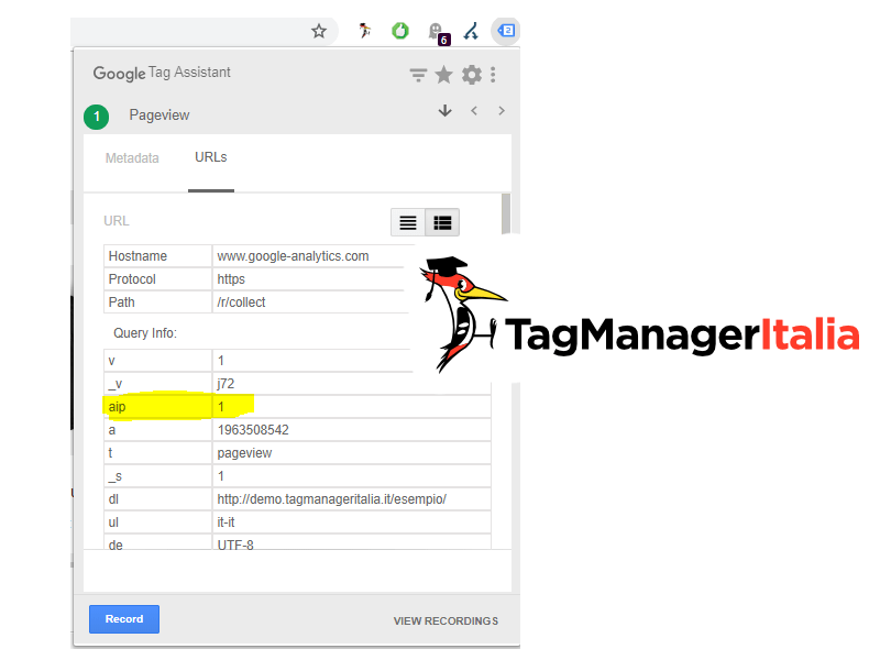 how to verify anoynmize ip google tag manager with google assistant