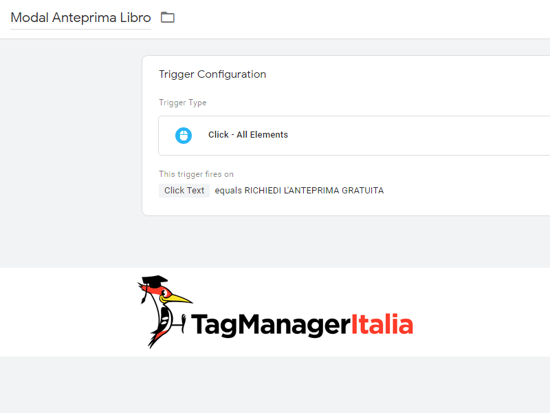 attivatore creare virtual page google tag manager