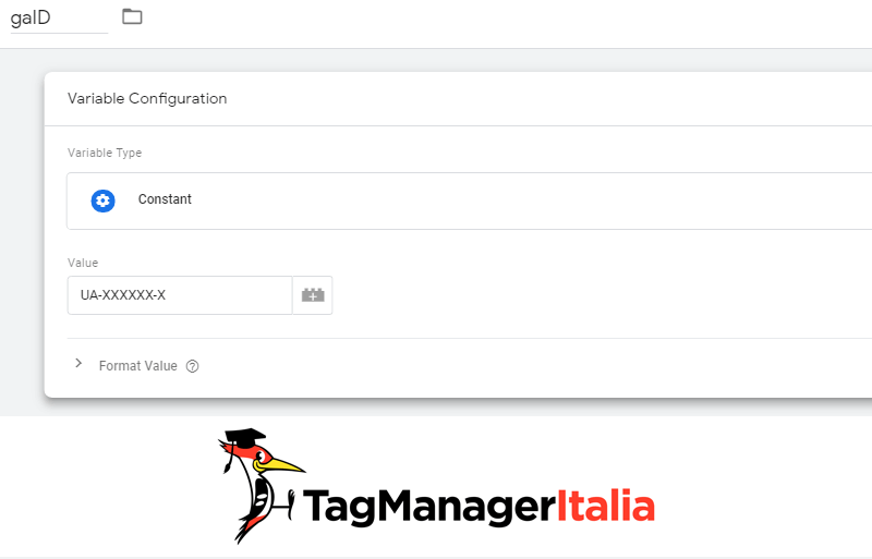 costante analytics google tag manager