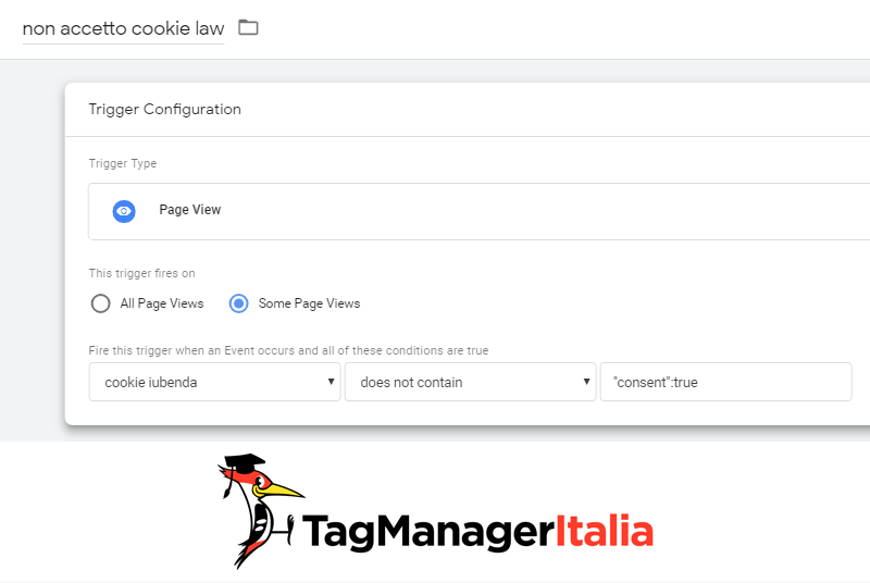 iubenda step 3 attivatore no cookie law in eccezione