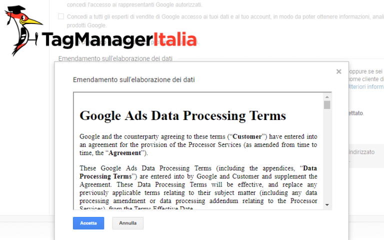 News: Emendamento sull'elaborazione dati in Google Analytics e GDPR