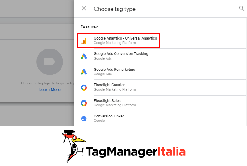 tag universal analytics google tag manager