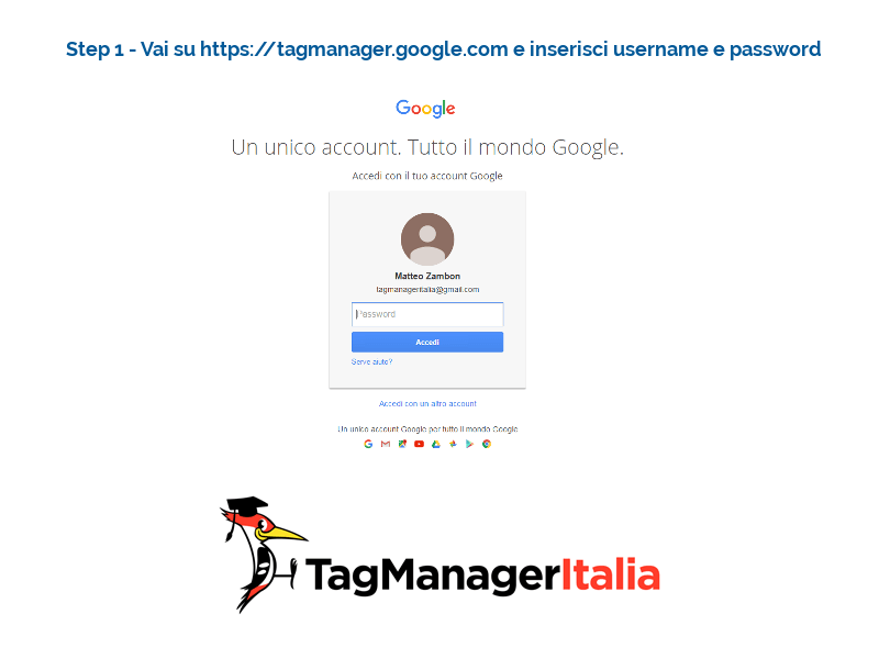 creare account google tag manager step-1