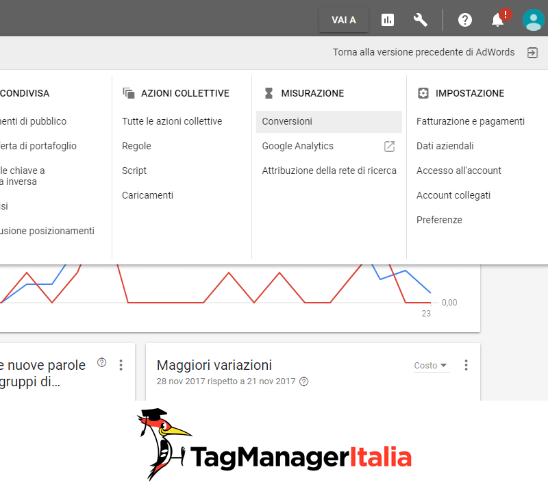 installare tag conversioni google