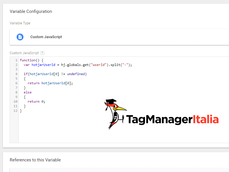 script javascript tracciare user id hotjar analytics google tag manager