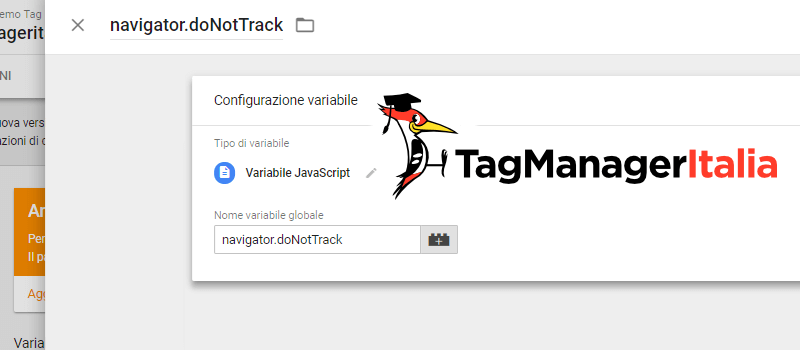 variabile tracciare do not track dnt google tag manager