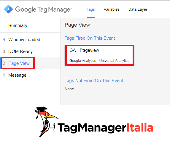 step 4 - debug affiliati google tag manager