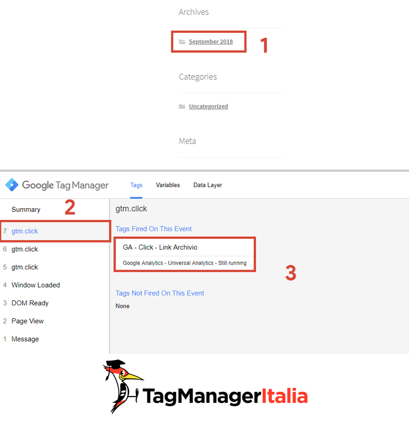 Guida Base - Tracciare Eventi su Google Analytics - Debug Tag Analytics