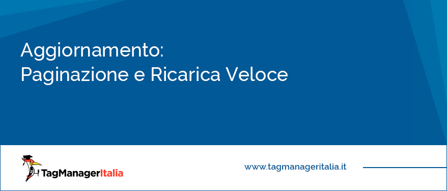 aggiornamento google tag manager paginazione ricerca