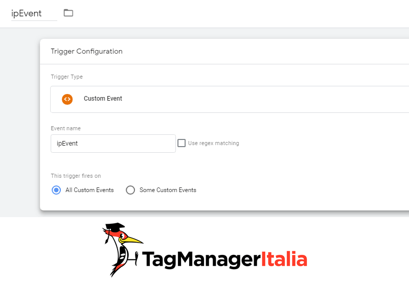 attivatore identificare indirizzo ip google tag manager