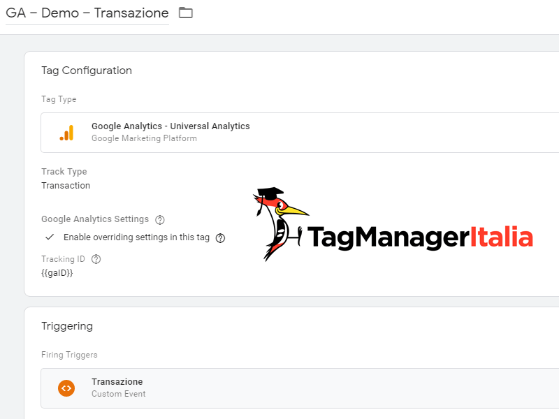 tag tracciare woocommerce analytics google tag manager