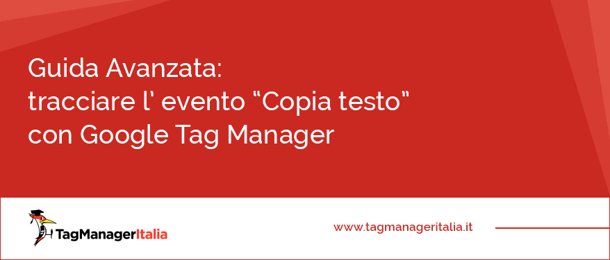 tracciare levento copia testo