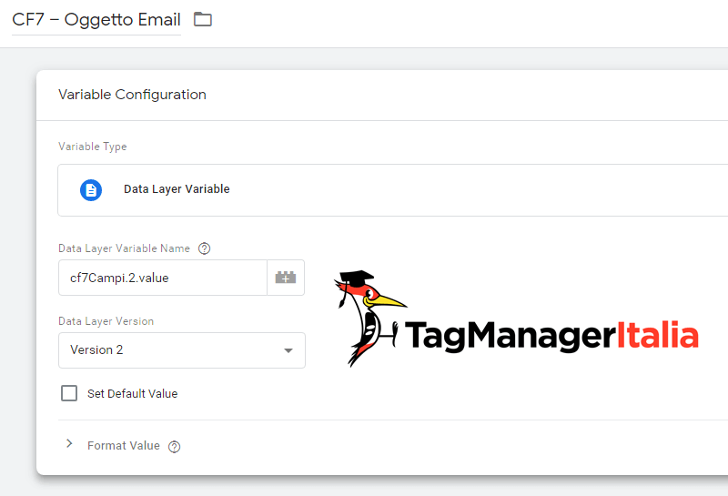 variabile data layer contact form