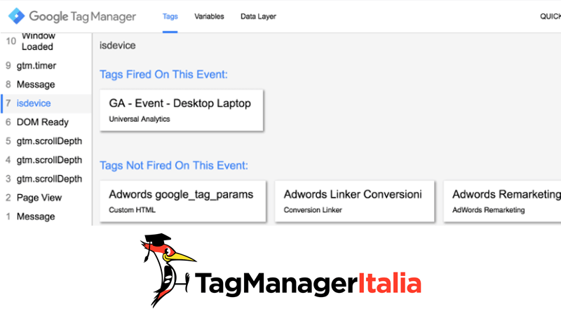 verifica tag desktop google tag manager