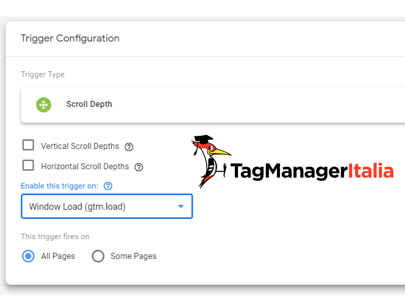 news scroll depth google tag manager enable trigger