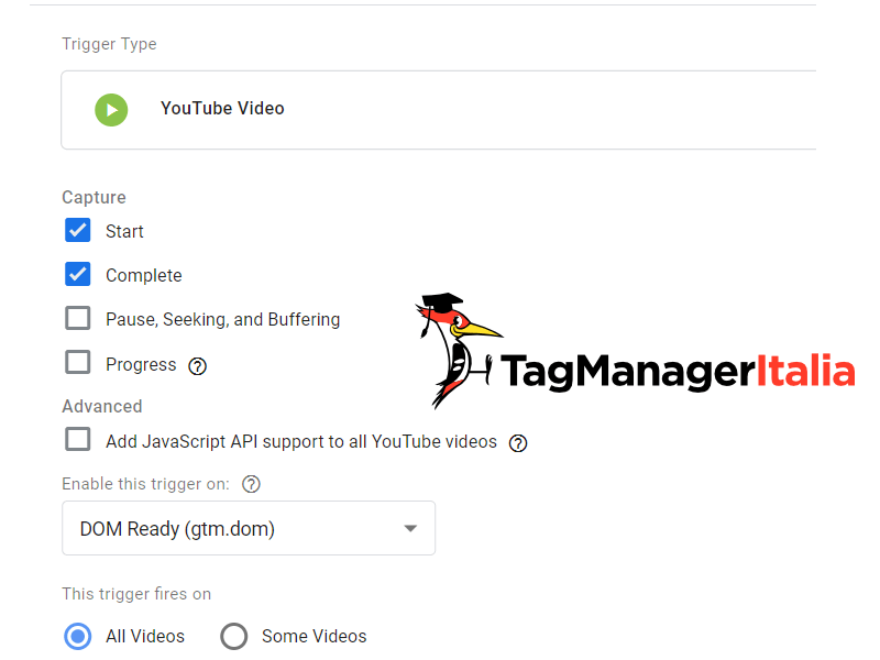 news youtube google tag manager enable trigger