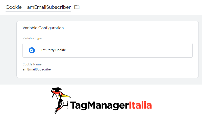 variabile cookie google tag manager