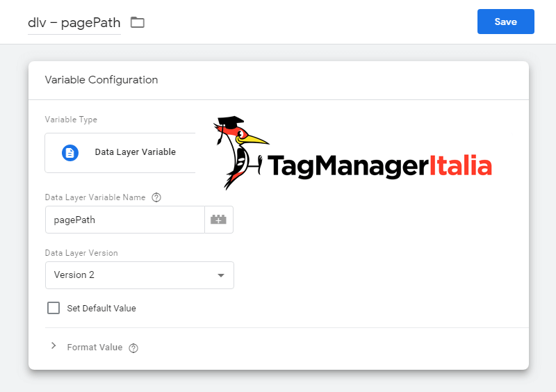 data layer variable push page path