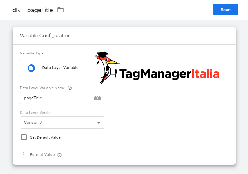 data layer variable push page title