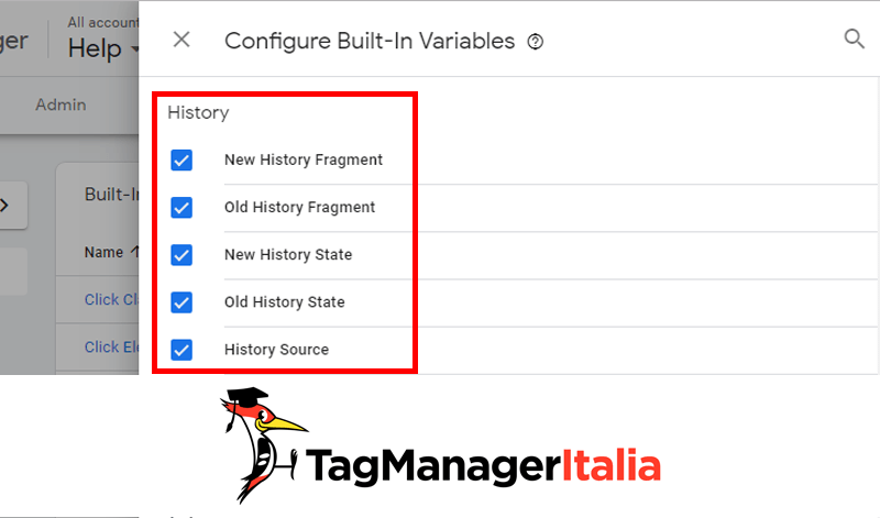 variabili build in cambiamento cronologia