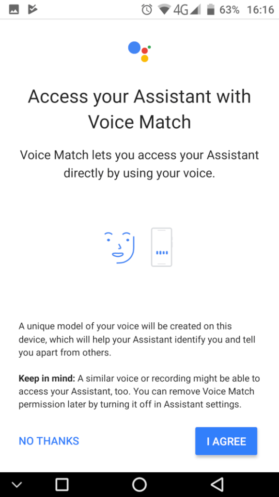 google voice match