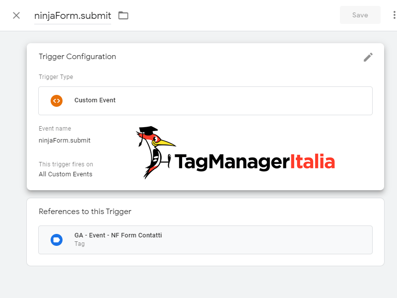 Ninja form evento formId con Google Tag Manager