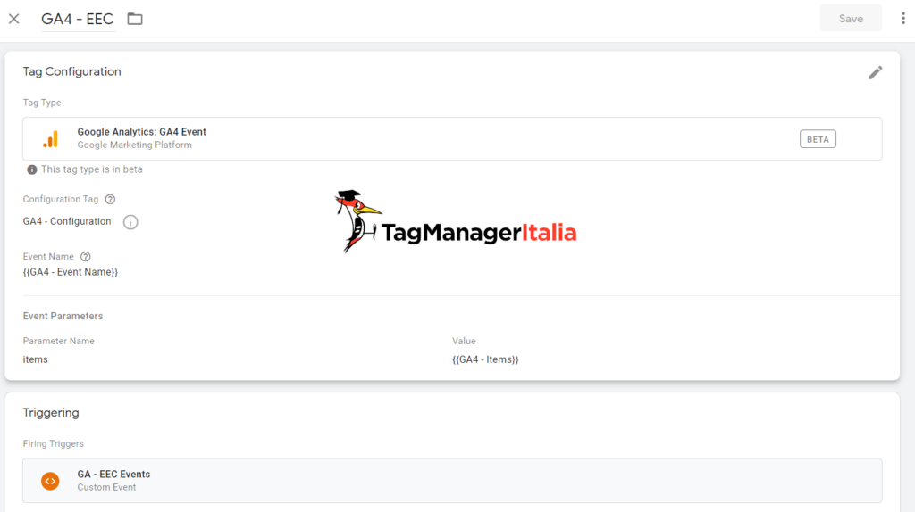 Google Analytics 4 Ecommerce Events with Google Tag Manager with specific events - Matteo Zambon