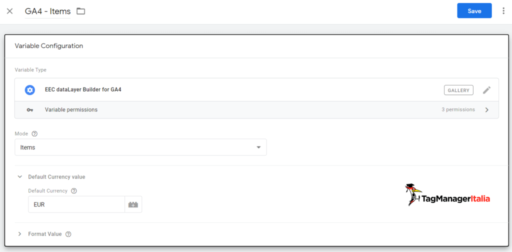 Matteo Zambon - GA4 Items custom variable template on GTM