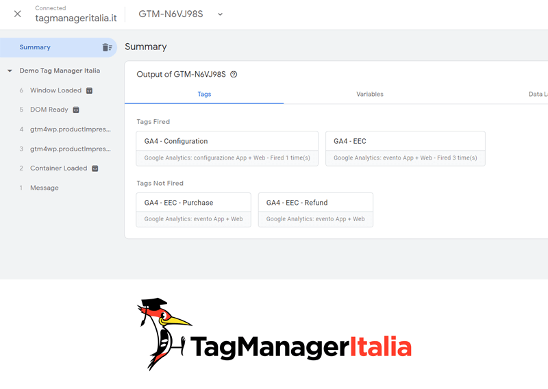 Debug Google Tag Manager nuova modalita Anteprima con Google Tag Assistant non attivo