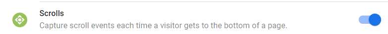 scroll event enhanced measurement in Google Analytics 4
