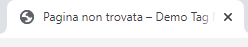 Pagina non trovata