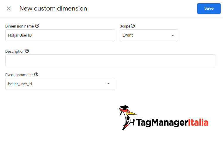 Custom Dimension Hotjar User Id Google Analytics 4