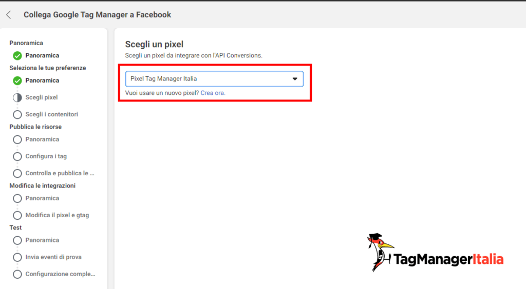 Conversion API di Facebook con l'integrazione per Google Tag Manager
