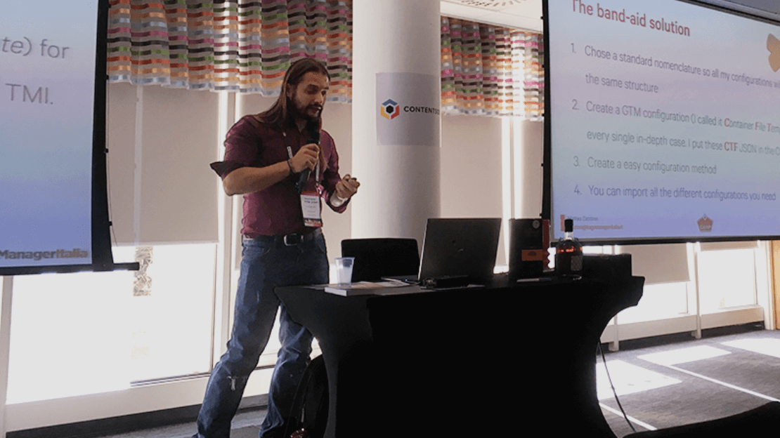 Matteo Zambon presenta Project Andromeda, la suite di software originale di Tag Manager Italia al MeasureCamp 2019 di Londra, convegno internazionale sulla Digital Analytics Matteo Zambon presenta Project Andromeda, la suite di software originale di Tag Manager Italia al MeasureCamp 2019 di Londra, convegno internazionale sulla Digital Analytics