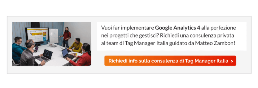 Richiedi una consulenza su Google Analytics 4