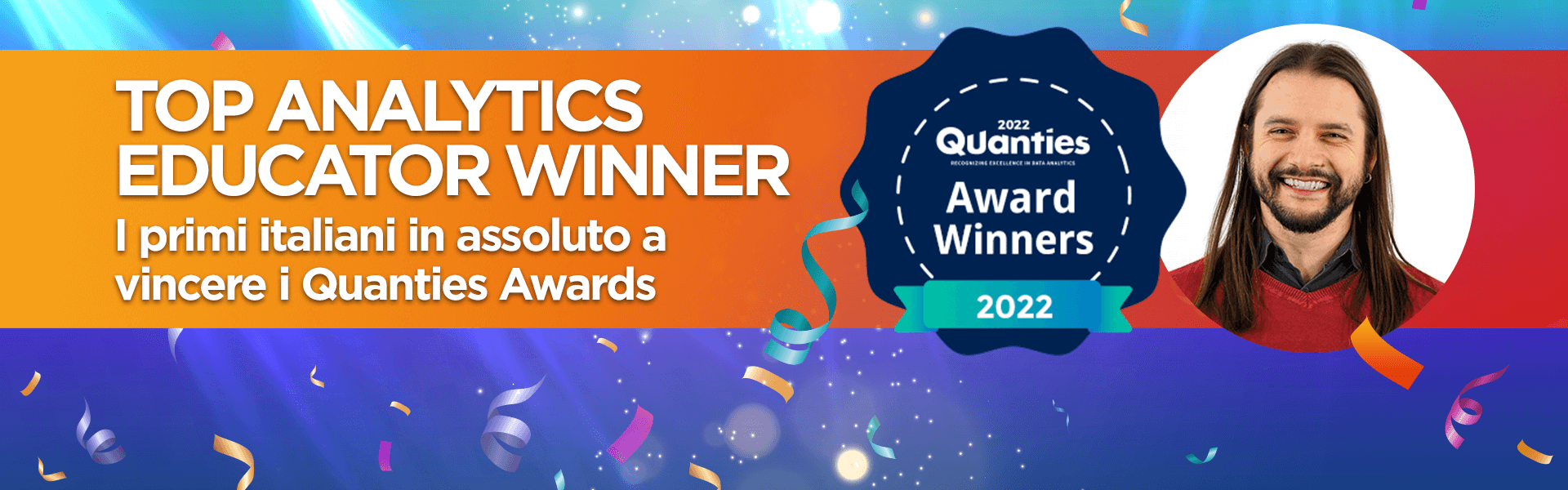 Top Analytics Educator Winner - Primi italiani a vincere ai Quanties Awards - desktop