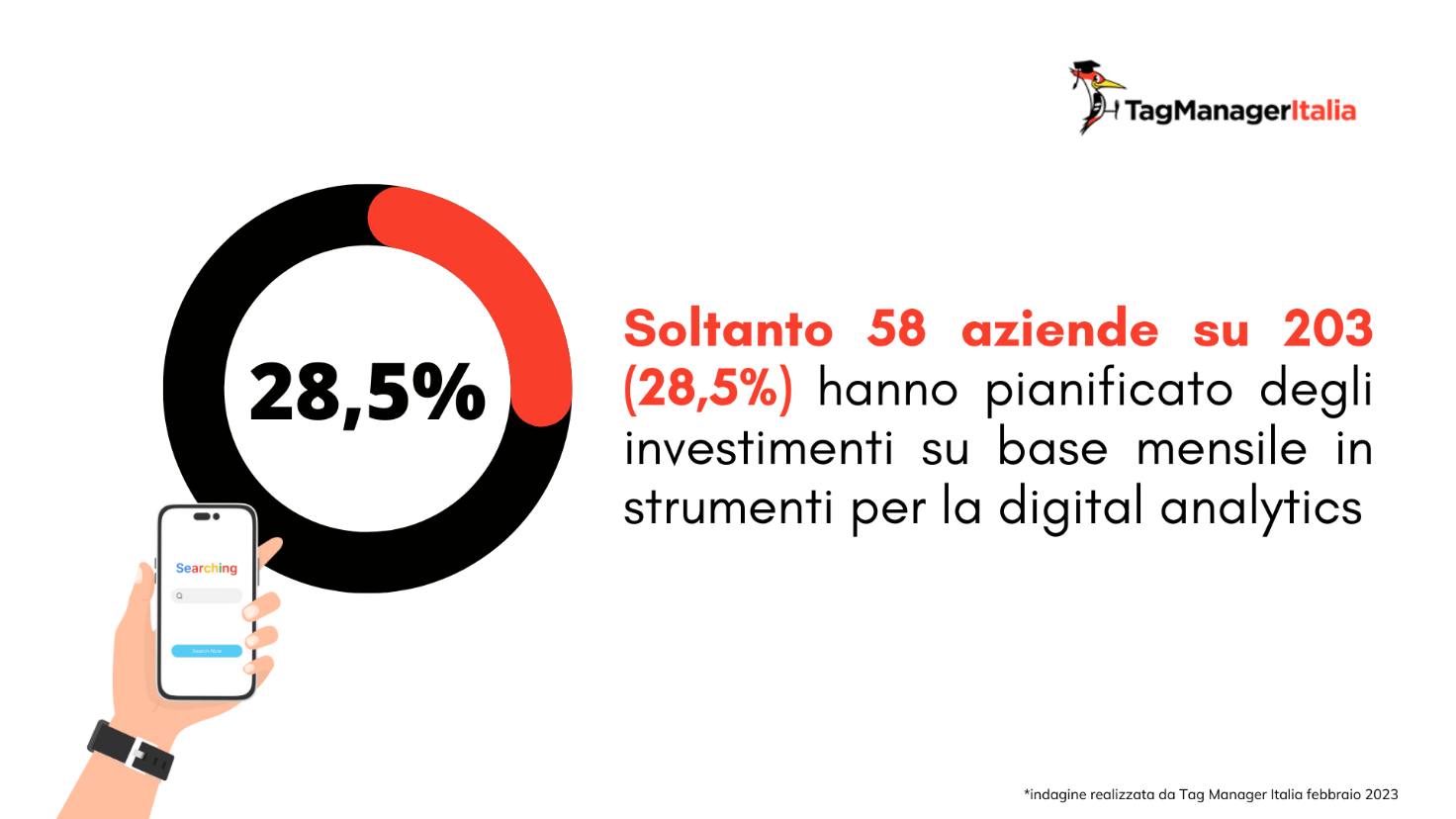 Grafico dati e-commerce che hanno pianificato investimenti in strumenti di digital analytics