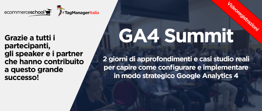 news GA4 Summit evento italiano su Google Analytics 4 e digital analytics