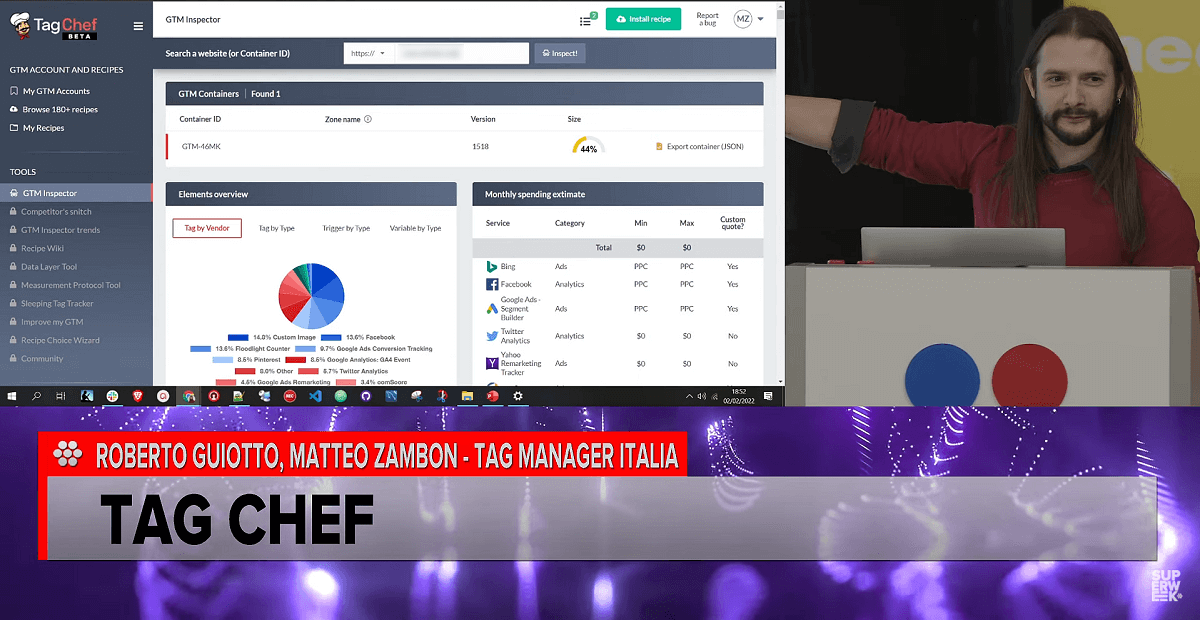 Matteo Zambon - Co-Fondatore di Tag Manager Italia - presenta Tag Chef, tool basato su Google Tag Manager che ne estende le funzionalità di tracciamento