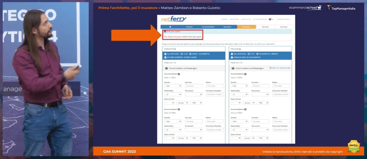 Presentazione caso studio server-side ga4 per NetFerry - Tag Manager Italia