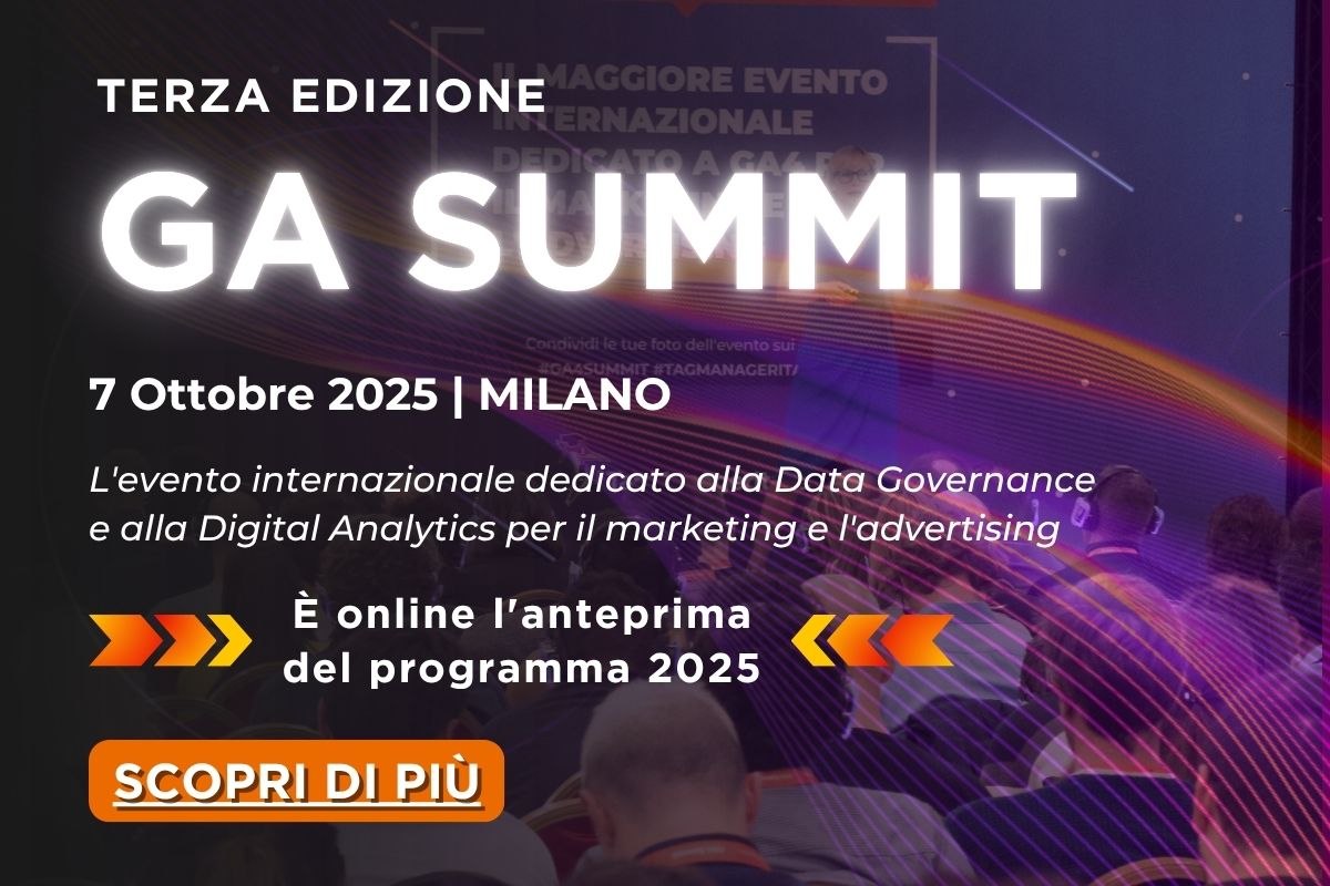 È online l'anteprima del programma del GA Summit 2025! Scopri i titoli degli speech annunciati e la scaletta.