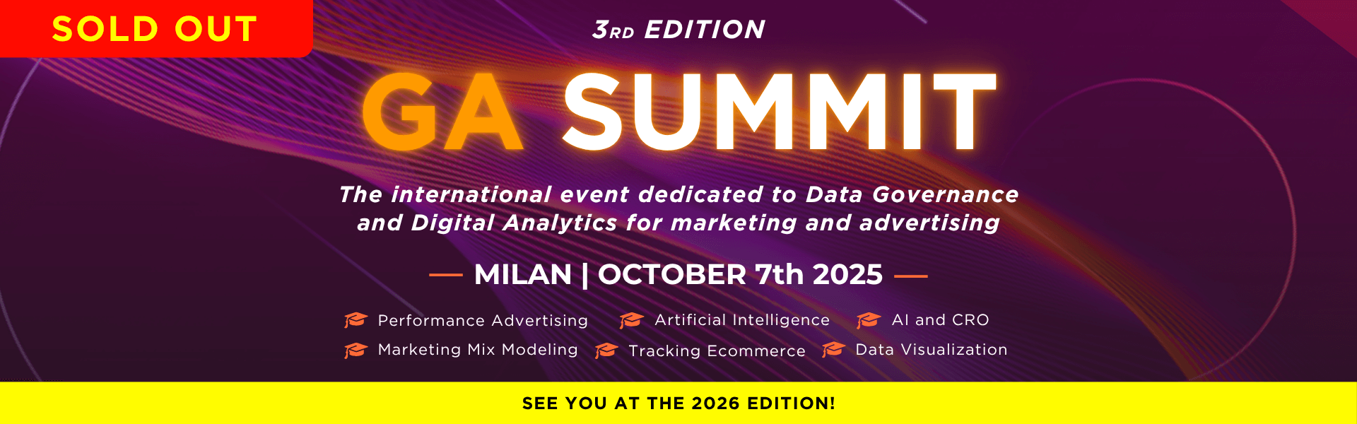La terza edizione dell'evento internazionale sulla Data Governance per il marketing e l'advertising è SOLD OUT! Entra nella priority list della nuova edizione 2026 del GA Summit.
