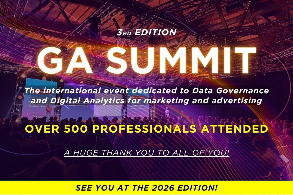 È stata la migliore edizione mai organizzata: oltre 580 professionisti del web hanno preso parte al GA Summit 2025. Entra in lista d'attesa per prendere parte alla nuova edizione 2026!