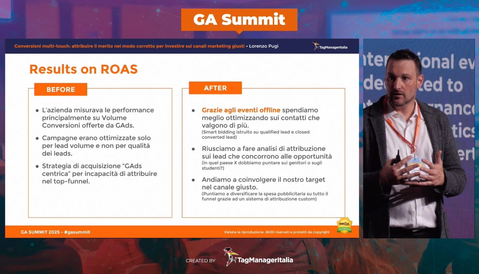 Durante il GA Summit 2025 Matteo Sorba - Digital Strategist WEP - ha presentato e raccontato i benefici ottenuti grazie all’implementazione delle soluzioni BigQuery realizzate dal team di Tag Manager Italia